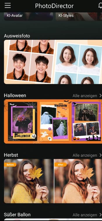 PhotoDirector - Halloweenbilder erstellen